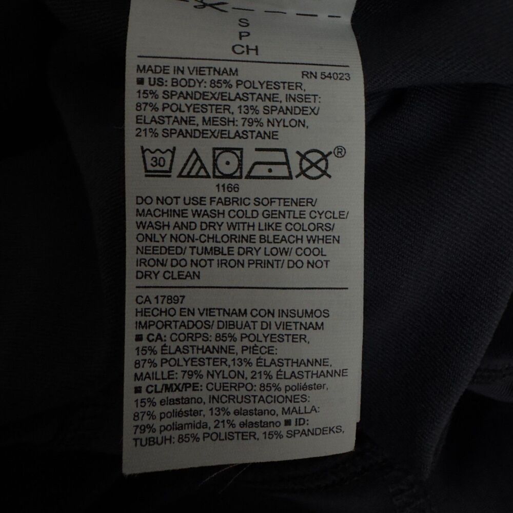 New Old Navy High Rise Mesh Accent Ankle Legging Pants Grey Women's Size Small - Picture 9 of 12